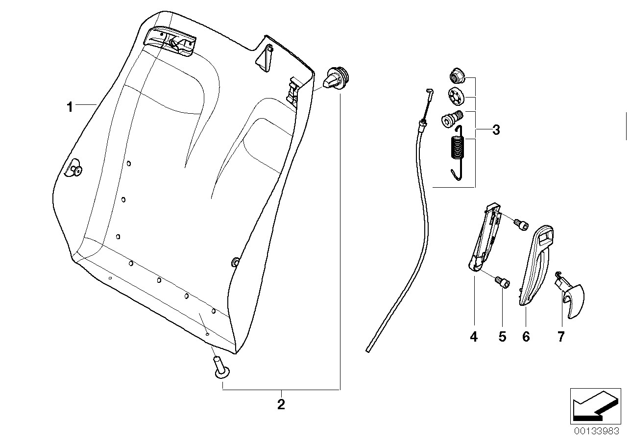 Genuine BMW 52107173541 E64 Rear Panel, Left SCHWARZ (Inc. 635d, 630i & M6)