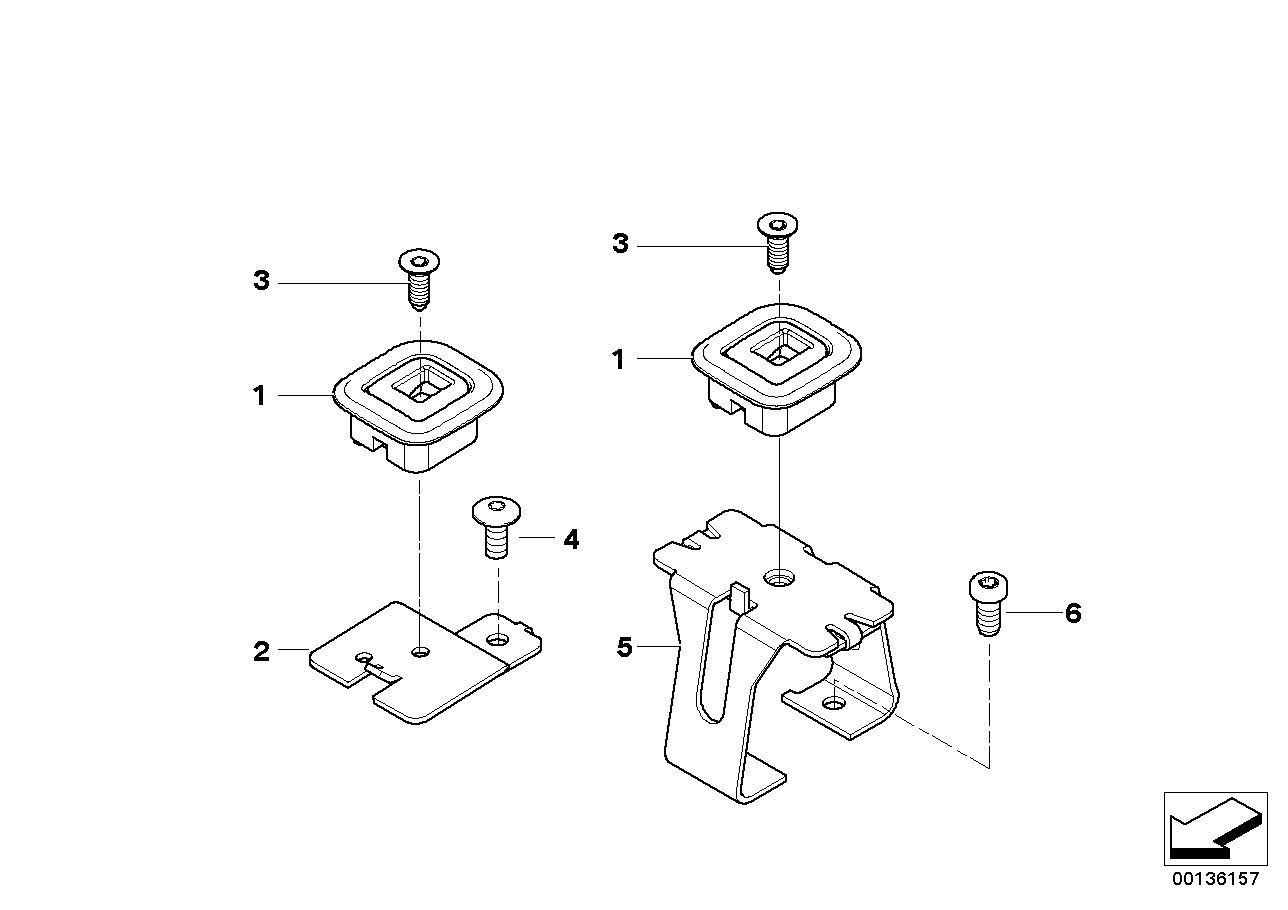 Genuine BMW 72147040410 E71 E70 RR5 Support, Child Seat SCHWARZ (Inc. X6 30dX, 530d & 535xi)