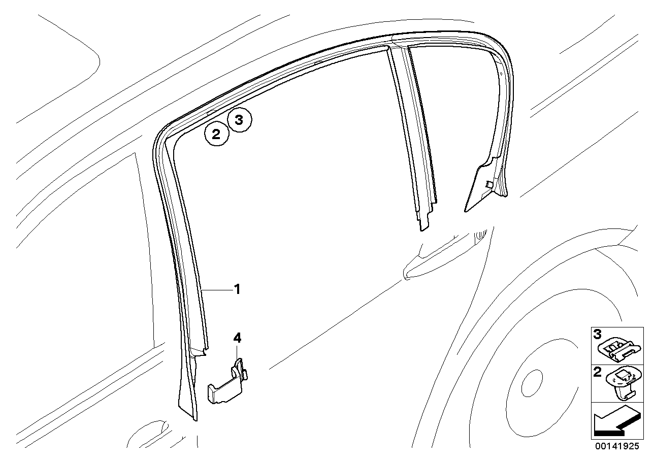Genuine BMW 51347143183 E90 E91 Foam Pad, Left (Inc. 320d, 318d & 325d)