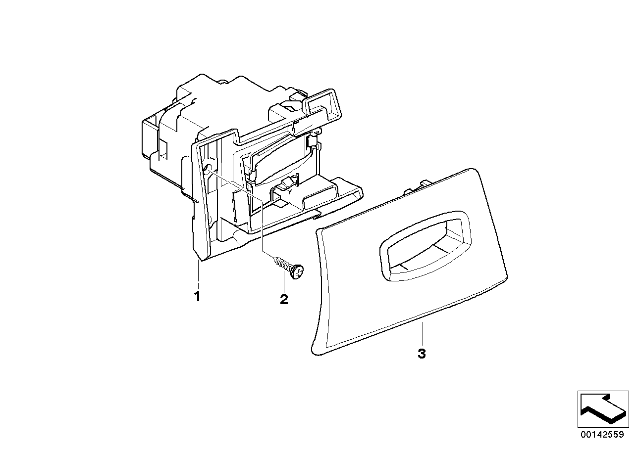 Genuine BMW 66129172372 Ignition Lock Of Remote Control