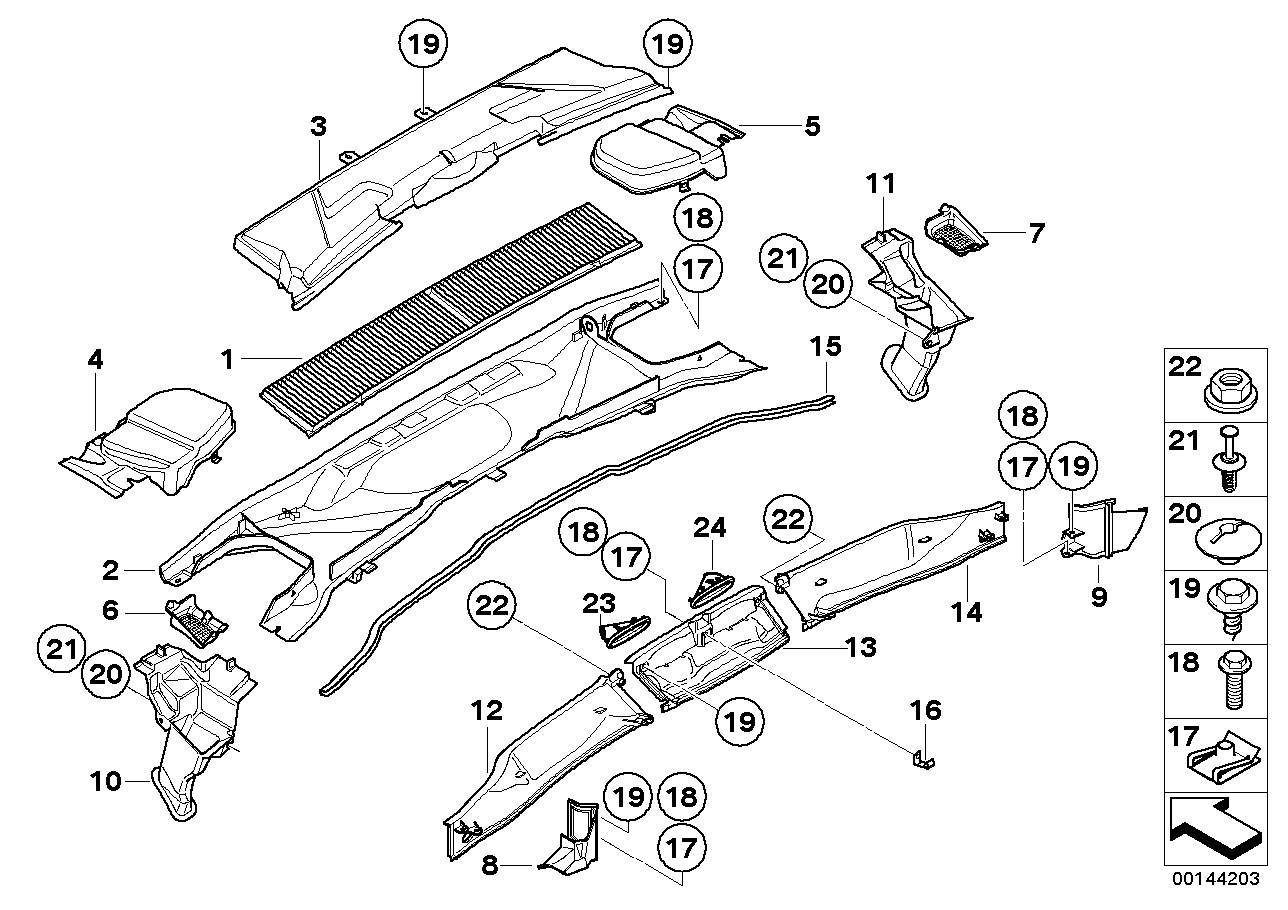 Genuine BMW 07147146539 Plastic Bolt SECHSKANT