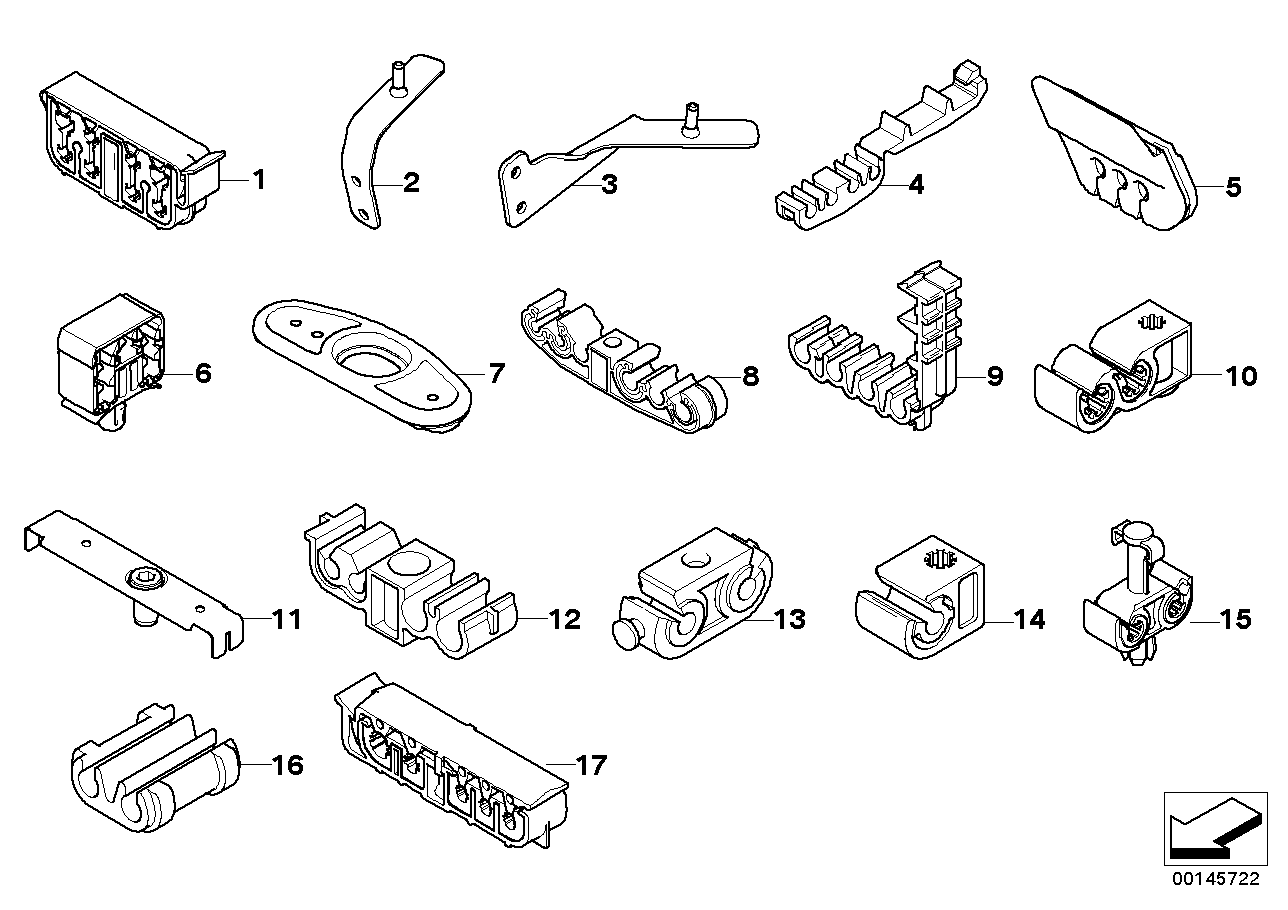 Genuine BMW 34306783636 E63 E61 E64 Spacer, 3-Piece (Inc. 530xd, 525d & 540i)