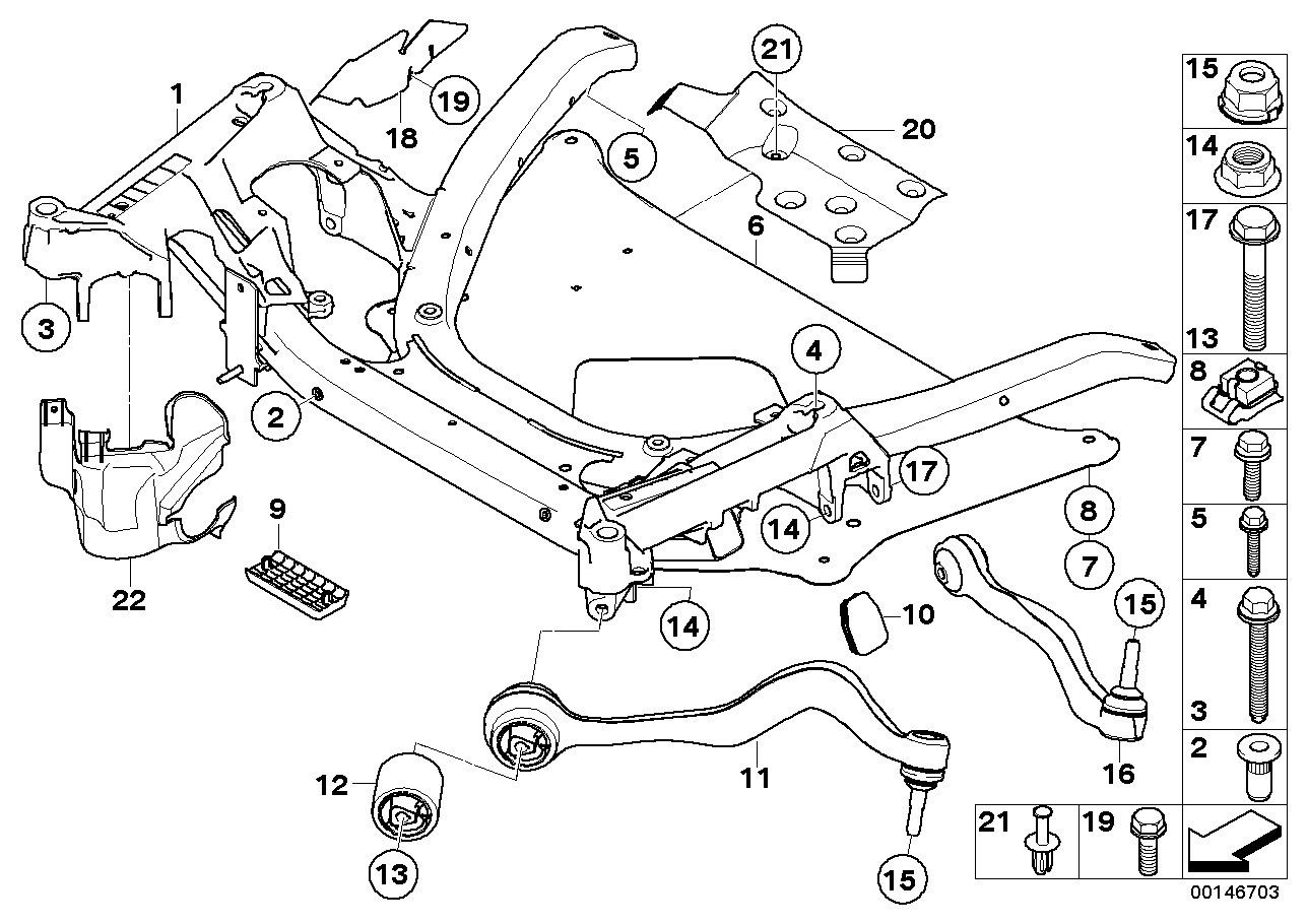 Genuine BMW 31146770643 E60 E61 Heat Protection Plate Left (Inc. 650i, 540i & 550i)
