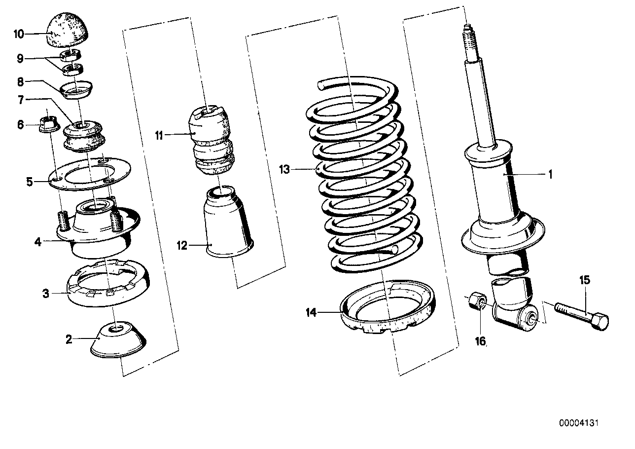 Genuine BMW 33521117995 E23 Spring Pad (Inc. 730, 728 & 733i)