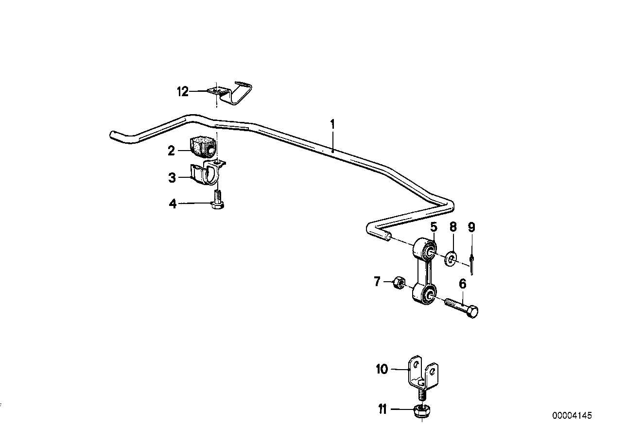 Genuine BMW 33551130349 Stabilizer Rubber Mounting D=14,5MM