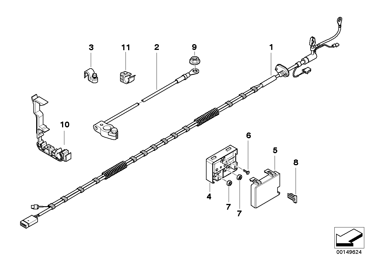 Genuine BMW 61136916499 E85 E86 E89 Tubing Support (Inc. Z4 3.0i, Z4 M3.2 & Z4 2.2i)