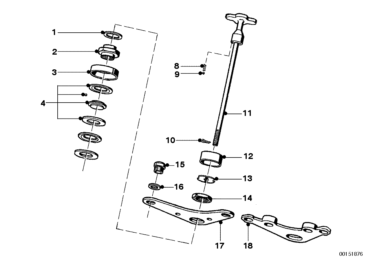 Genuine BMW 31412000343 Screw (Inc. R26, R50 S & R69 S)