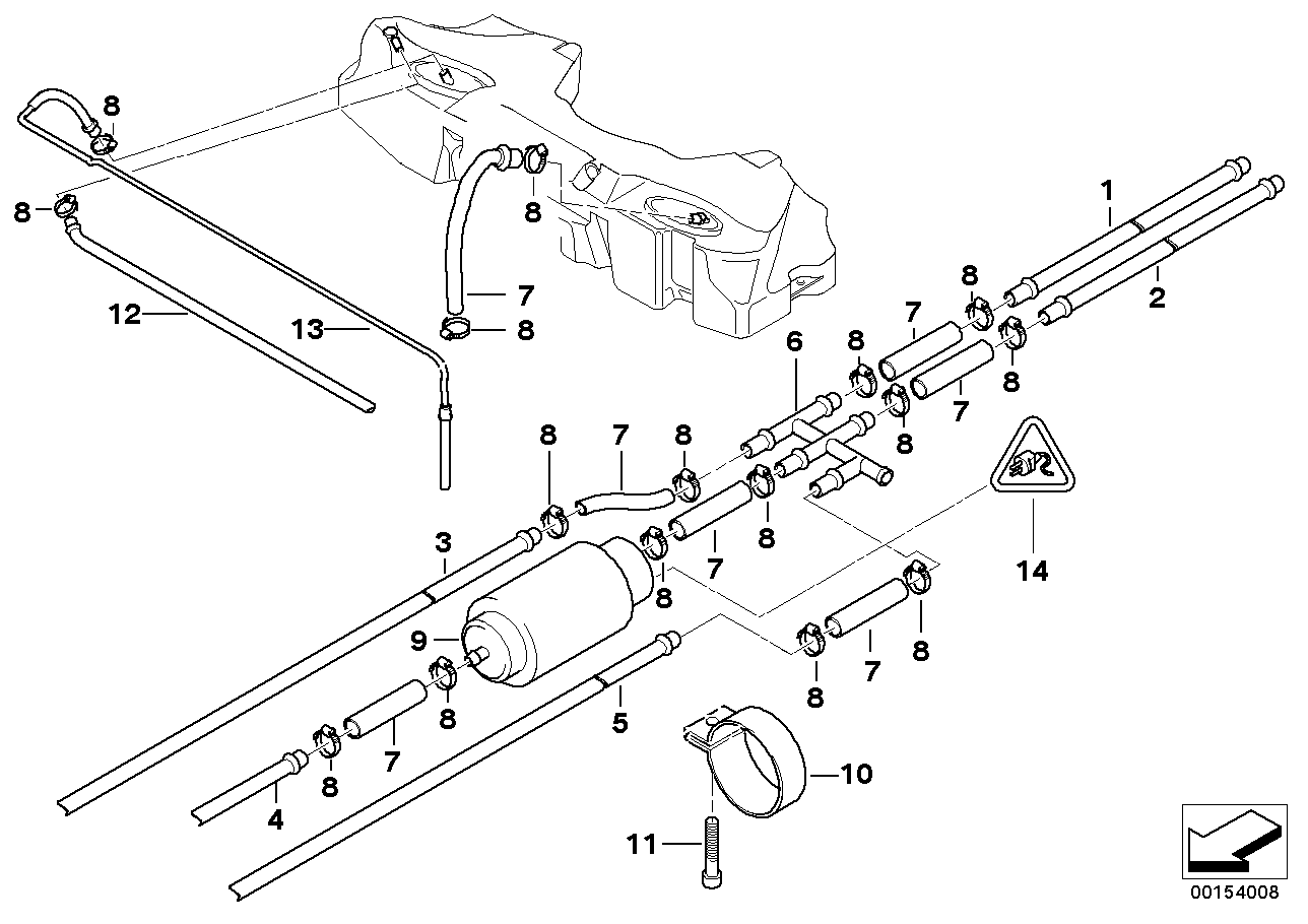 Genuine BMW 16121184632 Distribution Piece