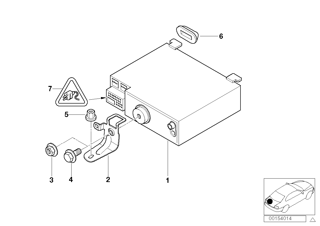 Genuine BMW 65126902718 E38 E46 E53 Radio (Inc. 325Ci, 740iLP & 330Ci)