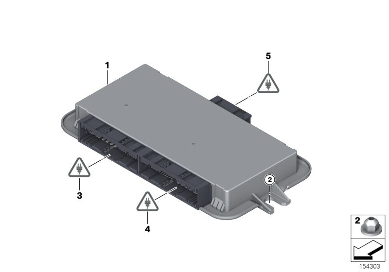 Genuine BMW 61359133281 E92 E93 Footwell Module (Inc. 330xi, 335d & 325i)