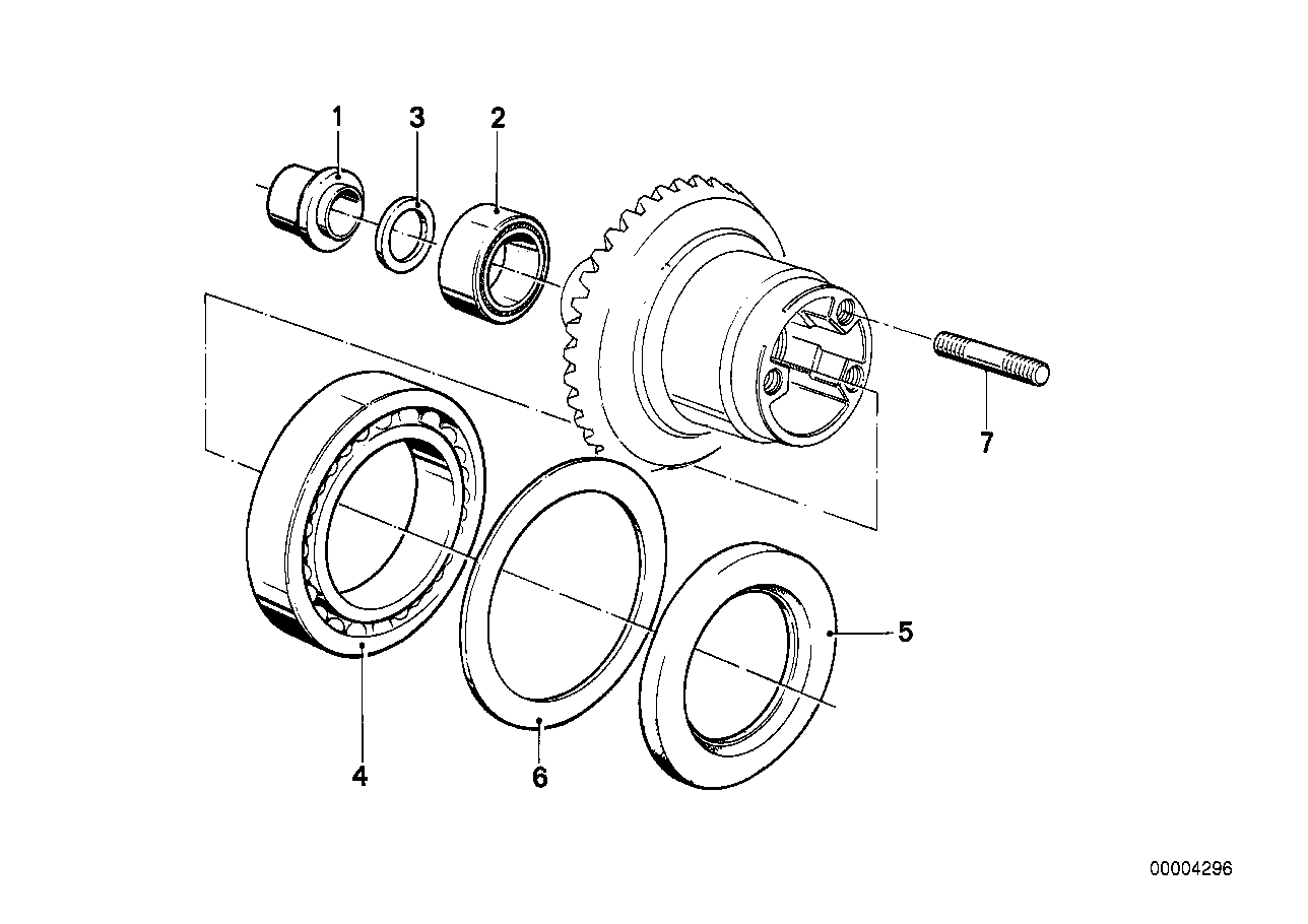 Genuine BMW 33121241682 Needle Bearing (Inc. R 80 G/S)