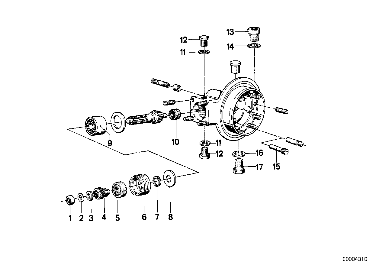 Genuine BMW 33121230244 Needle Bearing 15X32X17 (Inc. R75/5, R90S & R60/5)