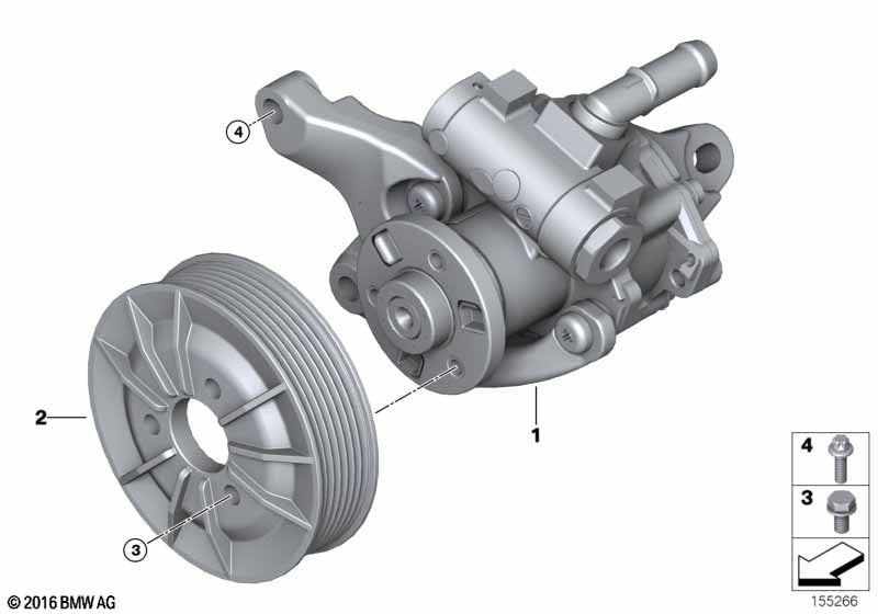Genuine BMW 32427553955 Pulley