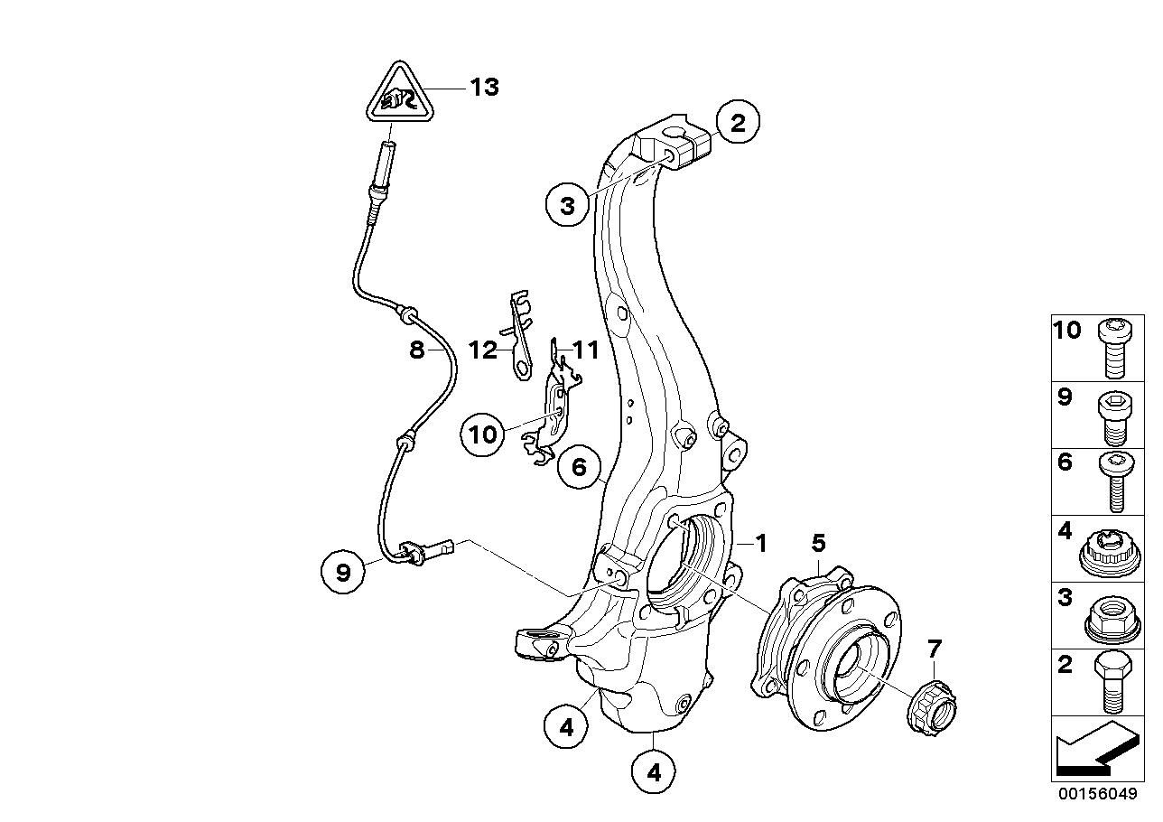 Genuine BMW 34526859534 E72 E70 Bracket For Pulse Generator, Right (Inc. X6 M & X5)