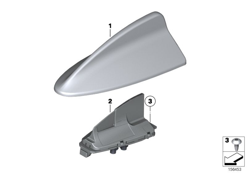 Genuine BMW 65209291481 F39 F26 G31 Roof Antenna (Inc. 220d, 640i & X4 20iX)
