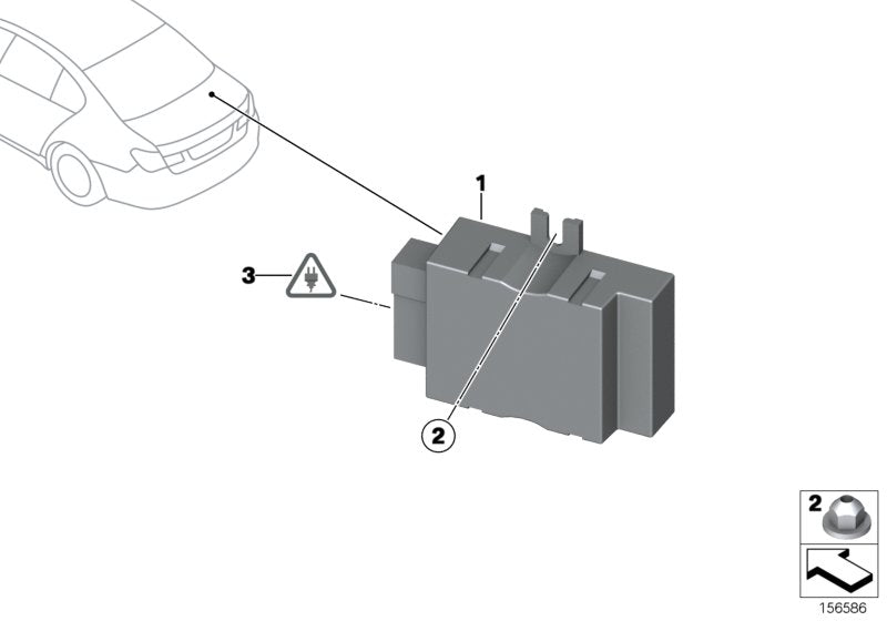 Genuine BMW 16149485034 EWB G02 Control Unit For Fuel Pump (Inc. Phantom, 520d ed & X3 20i)
