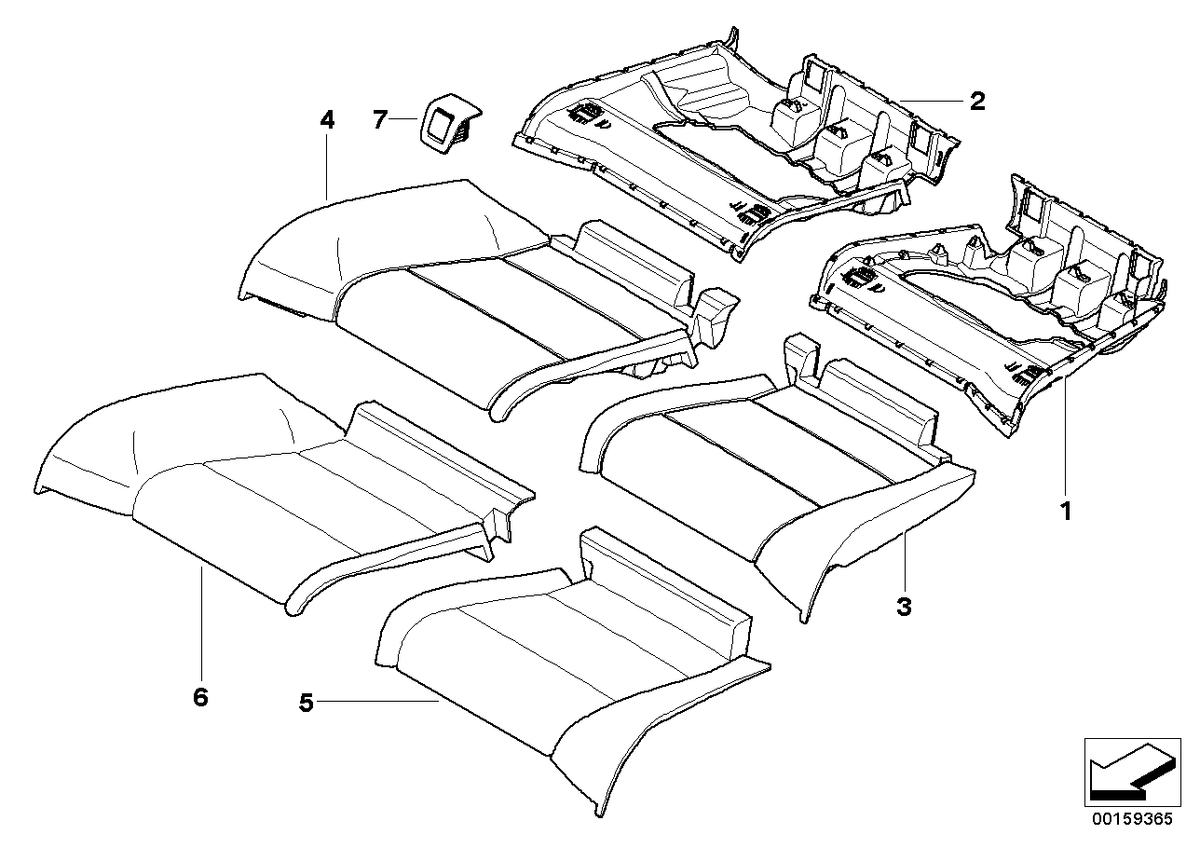 Genuine BMW 52209145088 E93 Cover Isofix CAMEL (Inc. 330d, 320i & 323i)