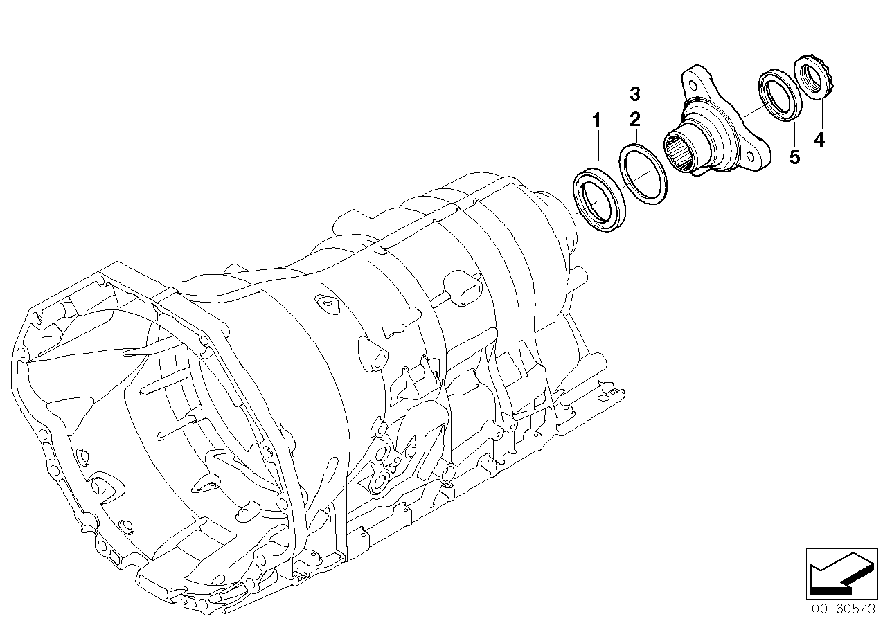 Genuine BMW 24207521971 E66 E60 E93 Output Flange (Inc. 545i, 525d & 645Ci)