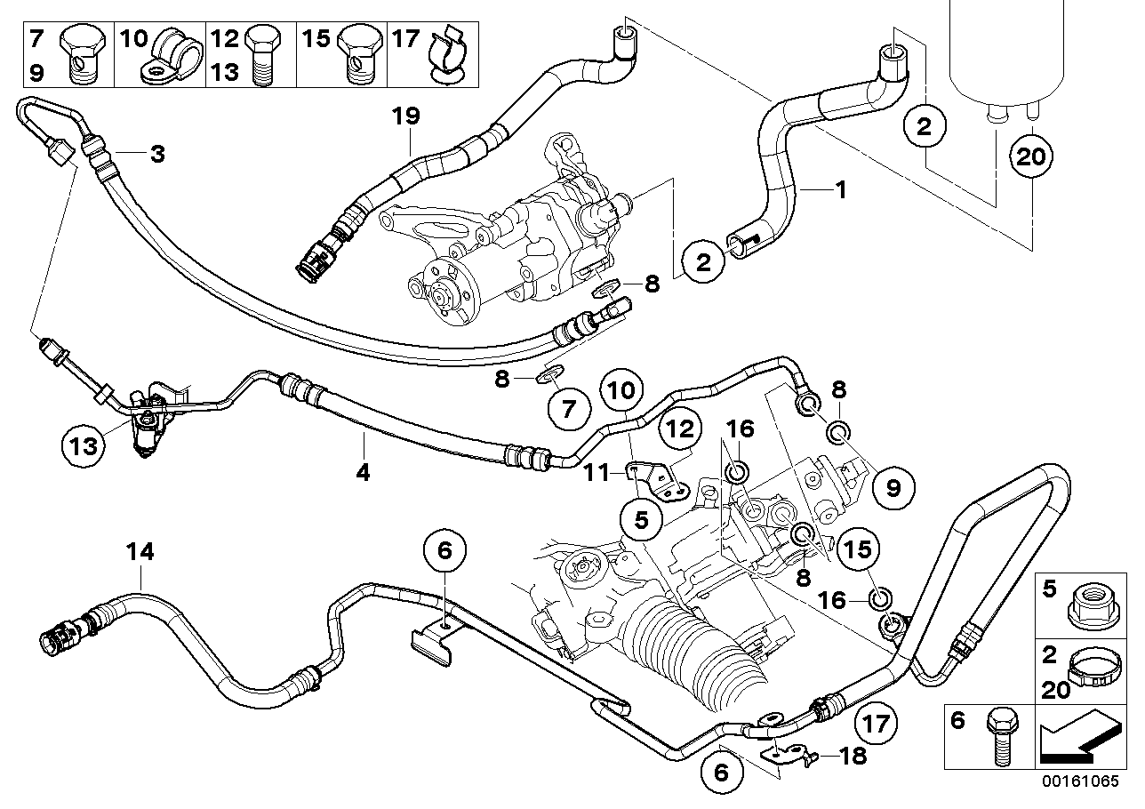 Genuine BMW 32416777408 E60 Expansion Hose Section 2 (Inc. 535i)