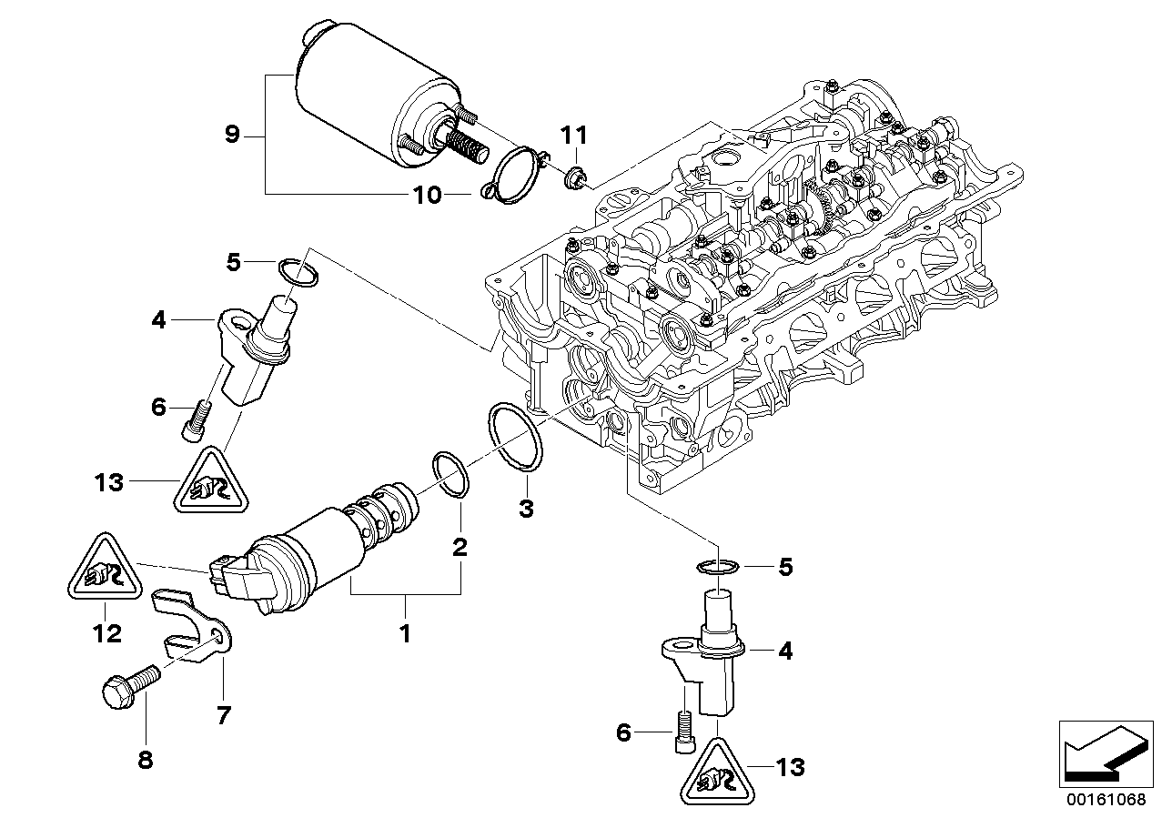 Genuine BMW 12147518628 Camshaft Position Sensor - Exhaust
