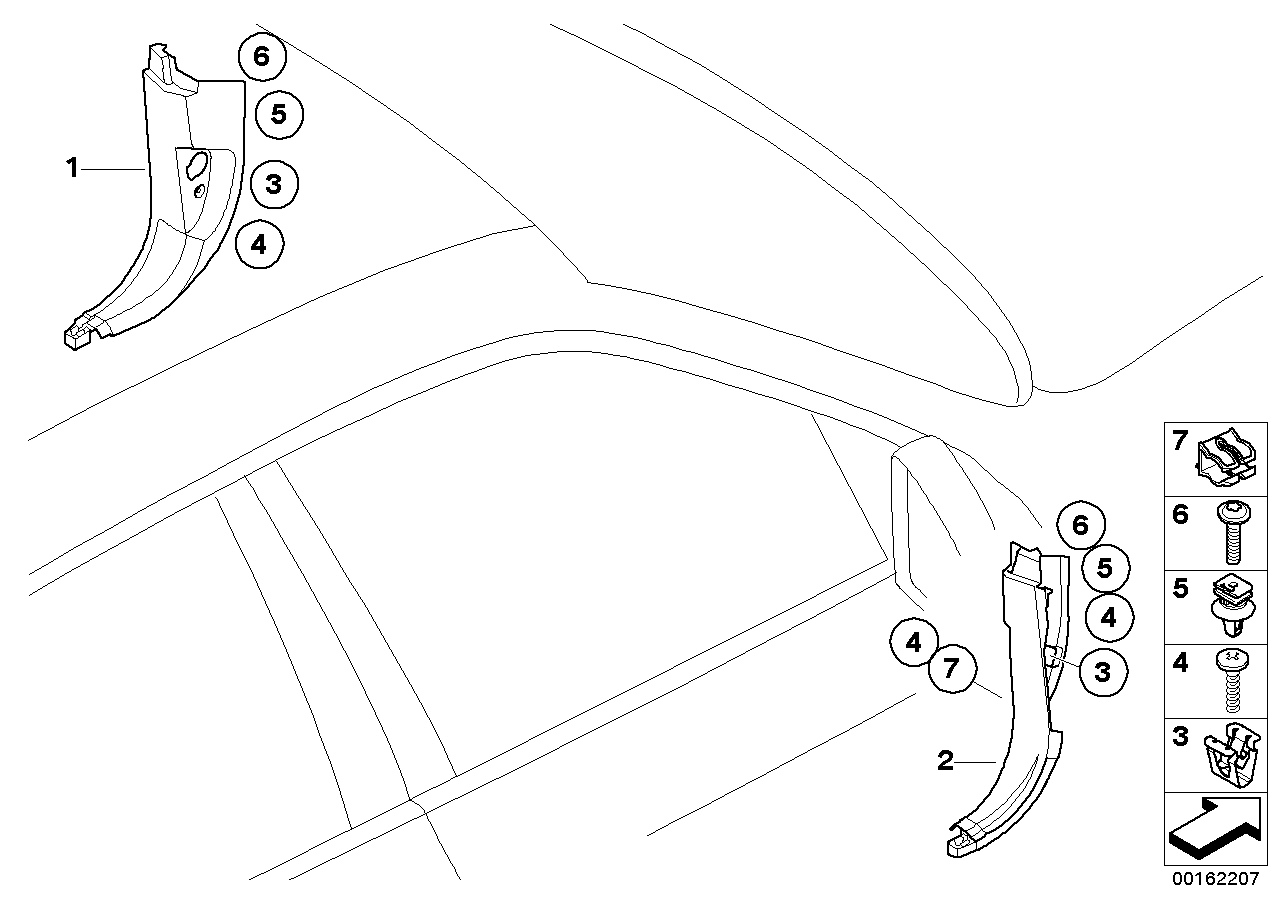 Genuine BMW 51436954913 E72 E70 Cover, Bottom Left SCHWARZ (Inc. X5)