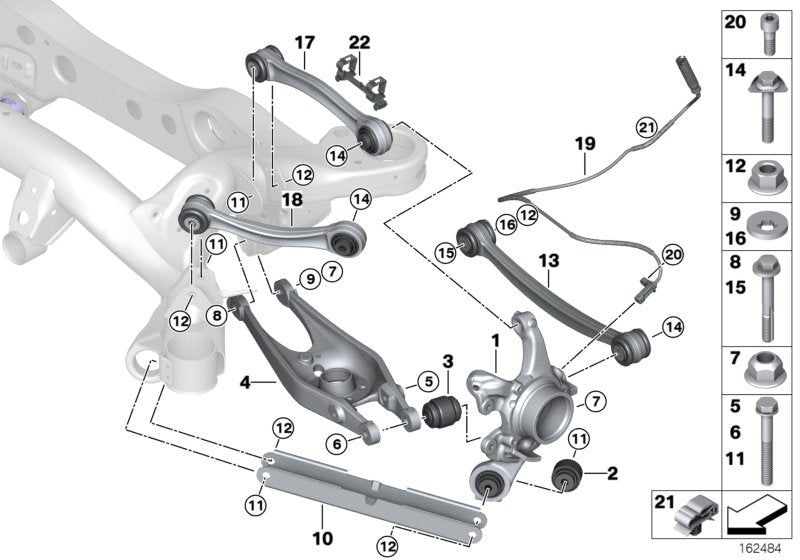 Genuine BMW 33322283546 Wishbone, Right