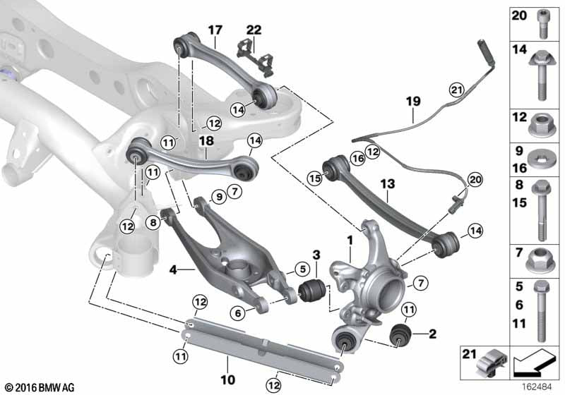 Genuine BMW 33322283549 Steering Arm With Ball Joint