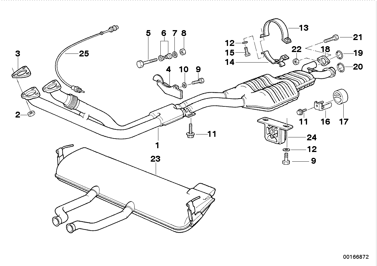 Genuine BMW 18302296054 Clamp (Inc. Z1)