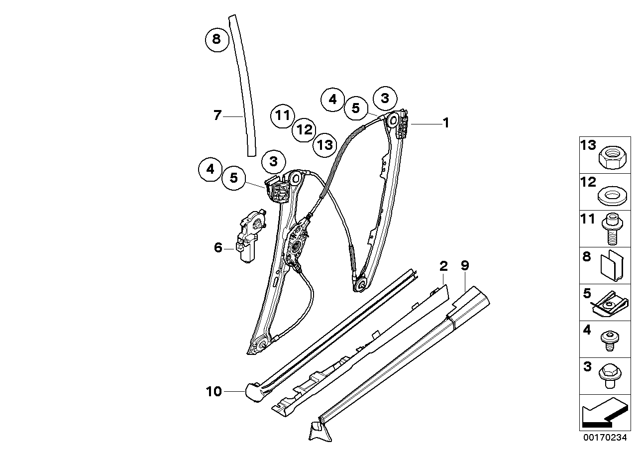Genuine BMW 51377008631 E64 Connection Angle, Left (Inc. 650i, 630i & M6)