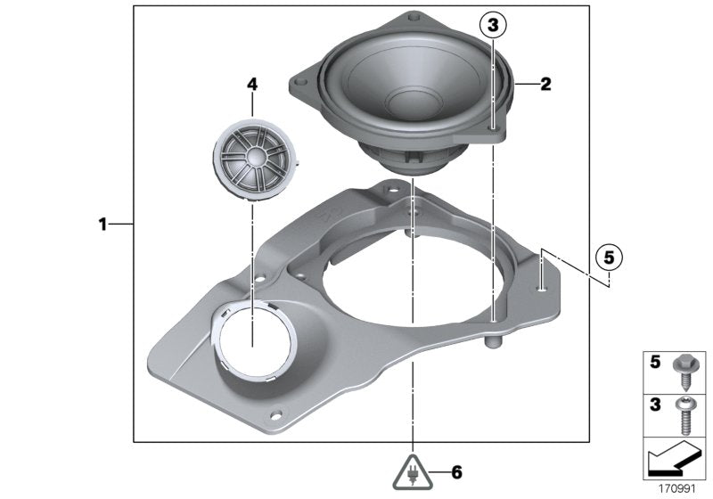 Genuine BMW 65139151971 Top-Hifi Loudspeaker Carrier, Left TOP-HIFI SYSTEM (Inc. 760LiS, 750LiS & 740Li)