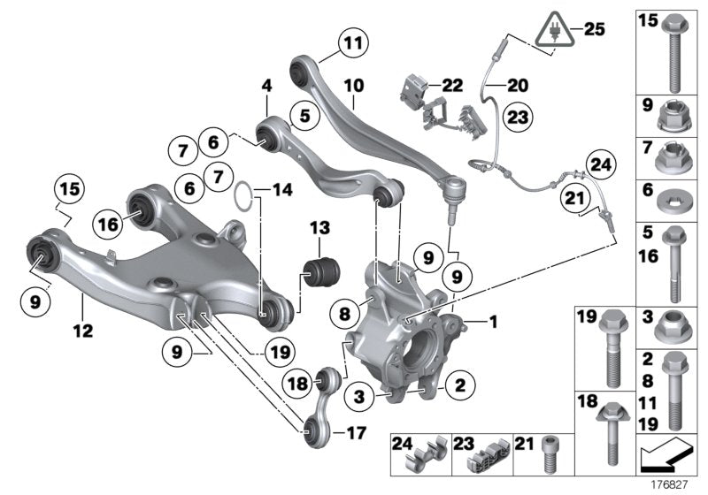 Genuine BMW 34526790833 RR5 Tubing Support, Left (Inc. Wraith, Alpina B7X & 750iX)