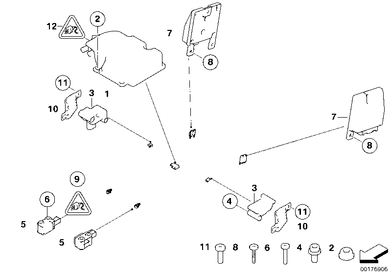 Genuine BMW 61136925210 E83 Covering Cap 4POL./Z- CODE (Inc. X3)