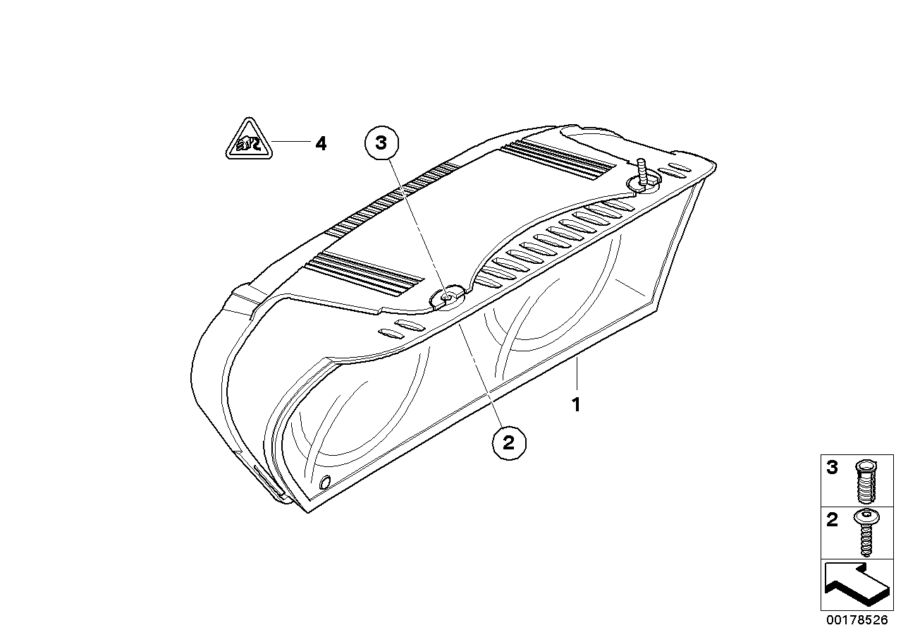 Genuine BMW 62116958594 E60 Instruments Combination Uncoded MPH (Inc. 525i, 545i & 530i)