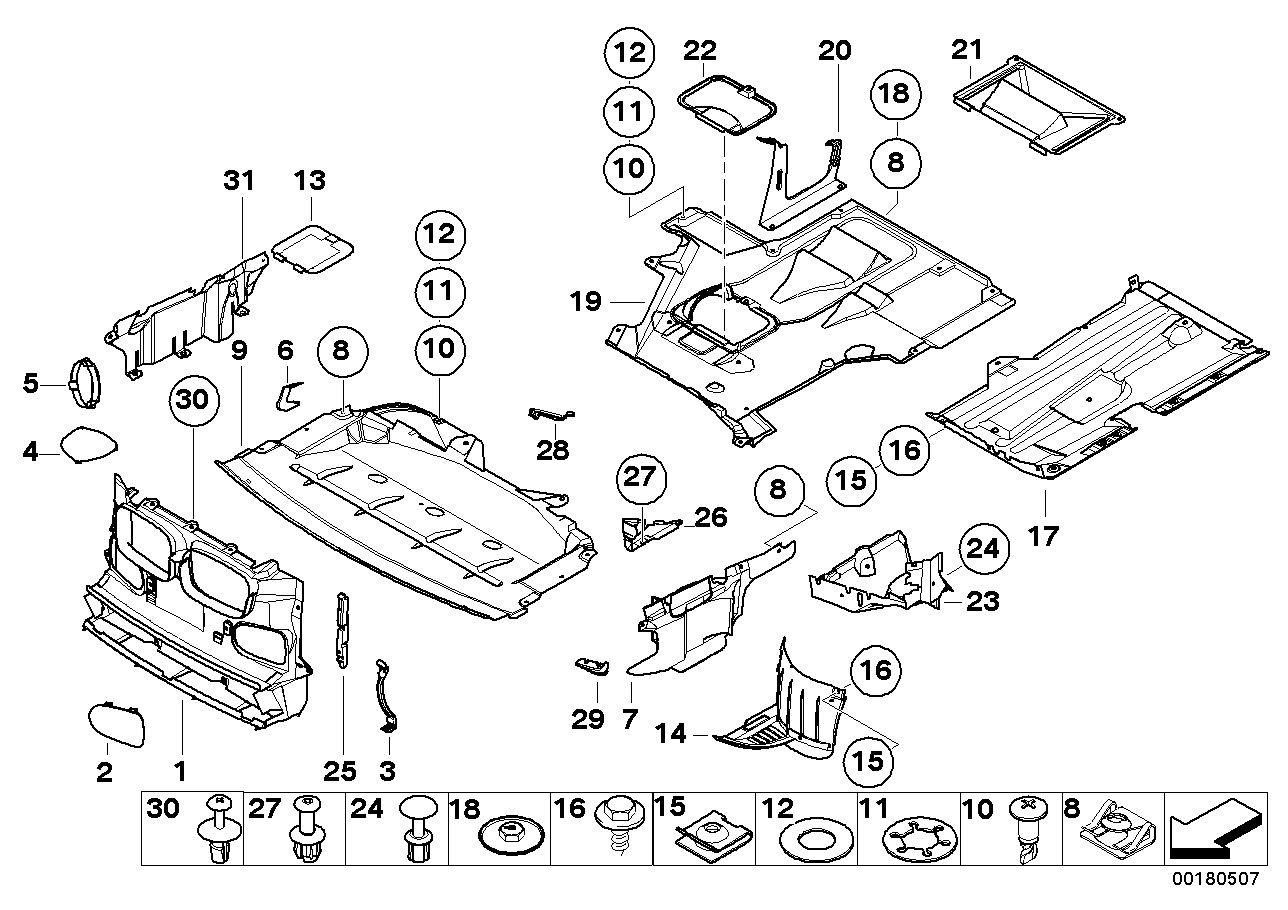 Genuine BMW 51718195646 E39 Underfloor Coating (Inc. 520i, 530i & 523i)