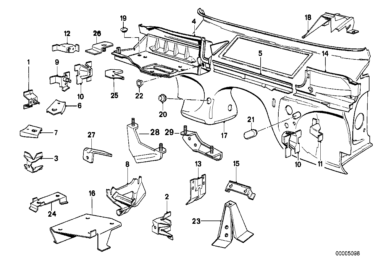 Genuine BMW 41241936200 E30 Support (Inc. 318i, 316 & 316i)