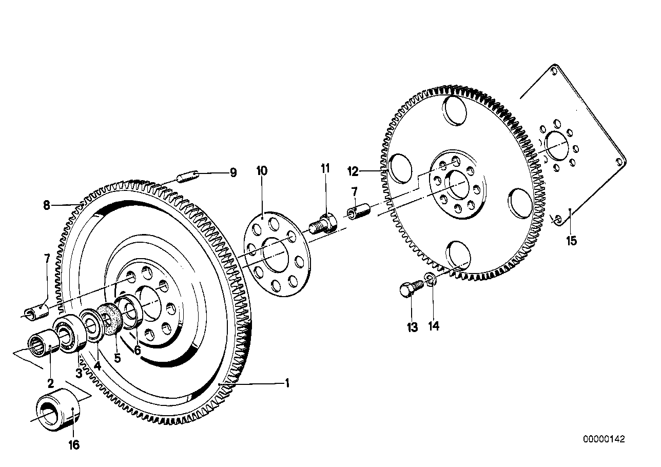 Genuine BMW 21211225972 E28 Twin Mass Flywheel (Inc. 524td)