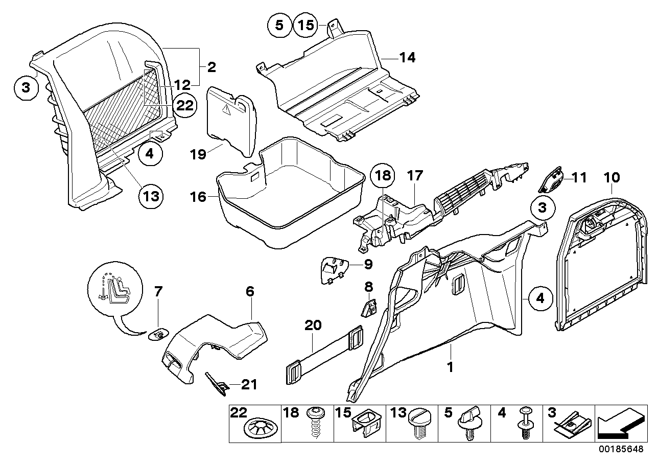 Genuine BMW 51477157717 E70 E91 Multi-Functional Hook GRAU (Inc. X5 3.0d, M5 & 323i)