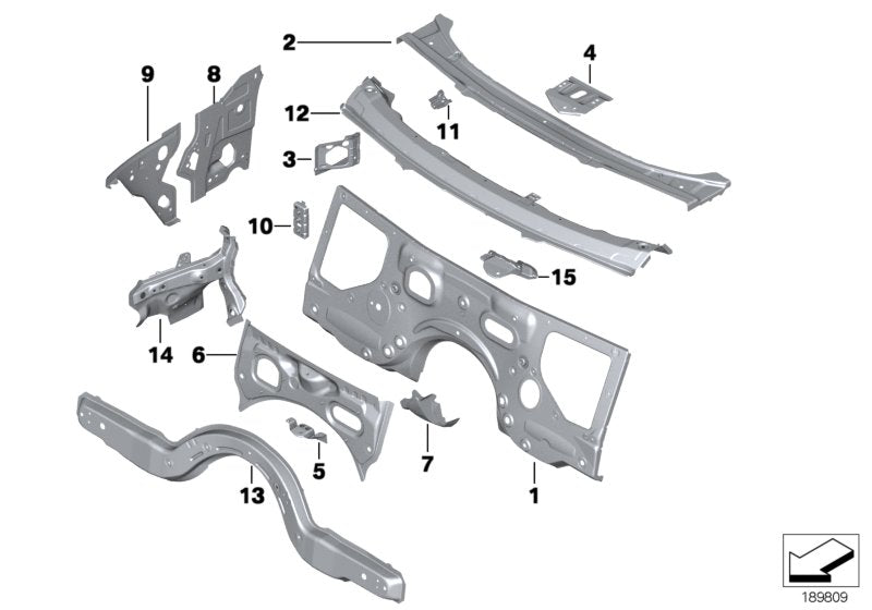 Genuine BMW 41107204077 Support, A-Pillar, Left (Inc. 523i, 530d & M6)