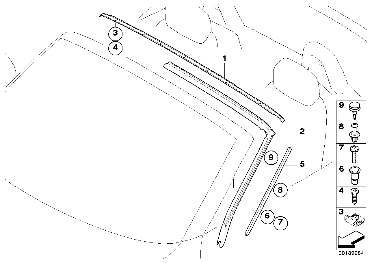 Genuine BMW 51437062904 E86 Clip (Inc. Z4 3.0si & Z4 M3.2)