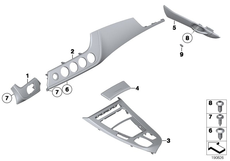 Genuine BMW 51168049224 E89 Deckel Ascher ALU CARBON (Inc. Z4 35is, Z4 28i & Z4 30i)