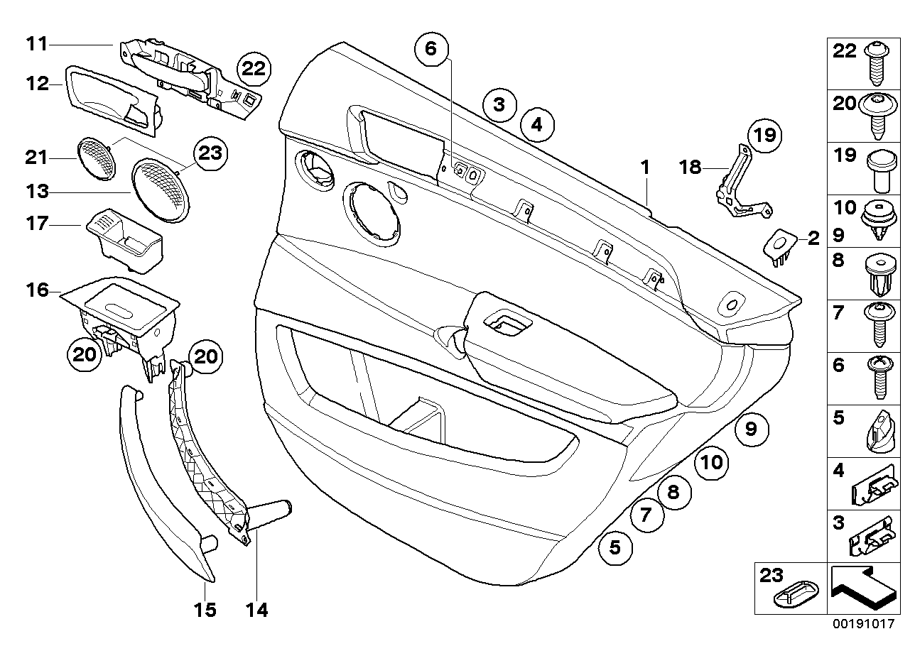 Genuine BMW 51429133701 E70 Door Lining Leather Rear Left SATTELBRAUN (Inc. X5)