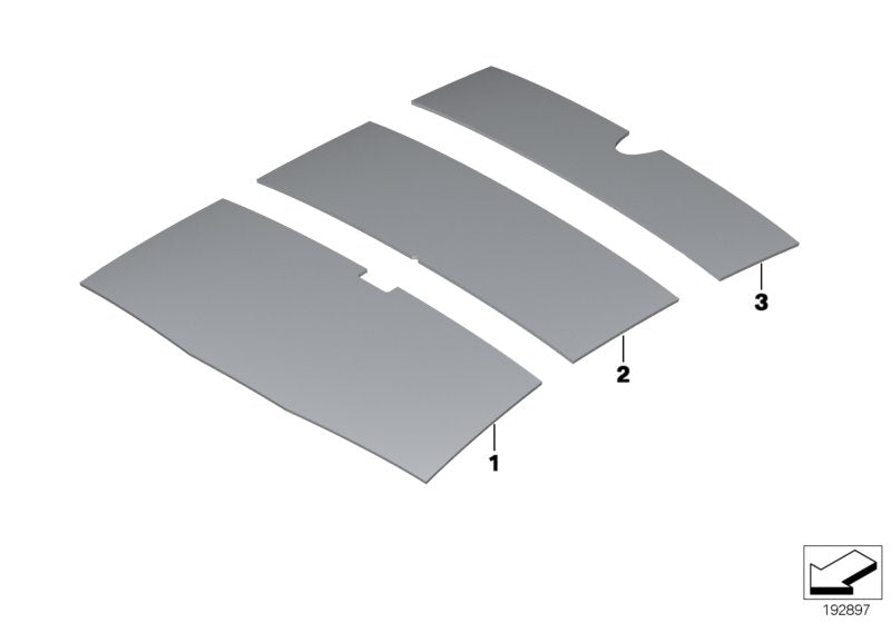 Genuine BMW 51489137183 Sound Insulating Roof Front (Inc. 535i, 535d & 550iX 4.0)