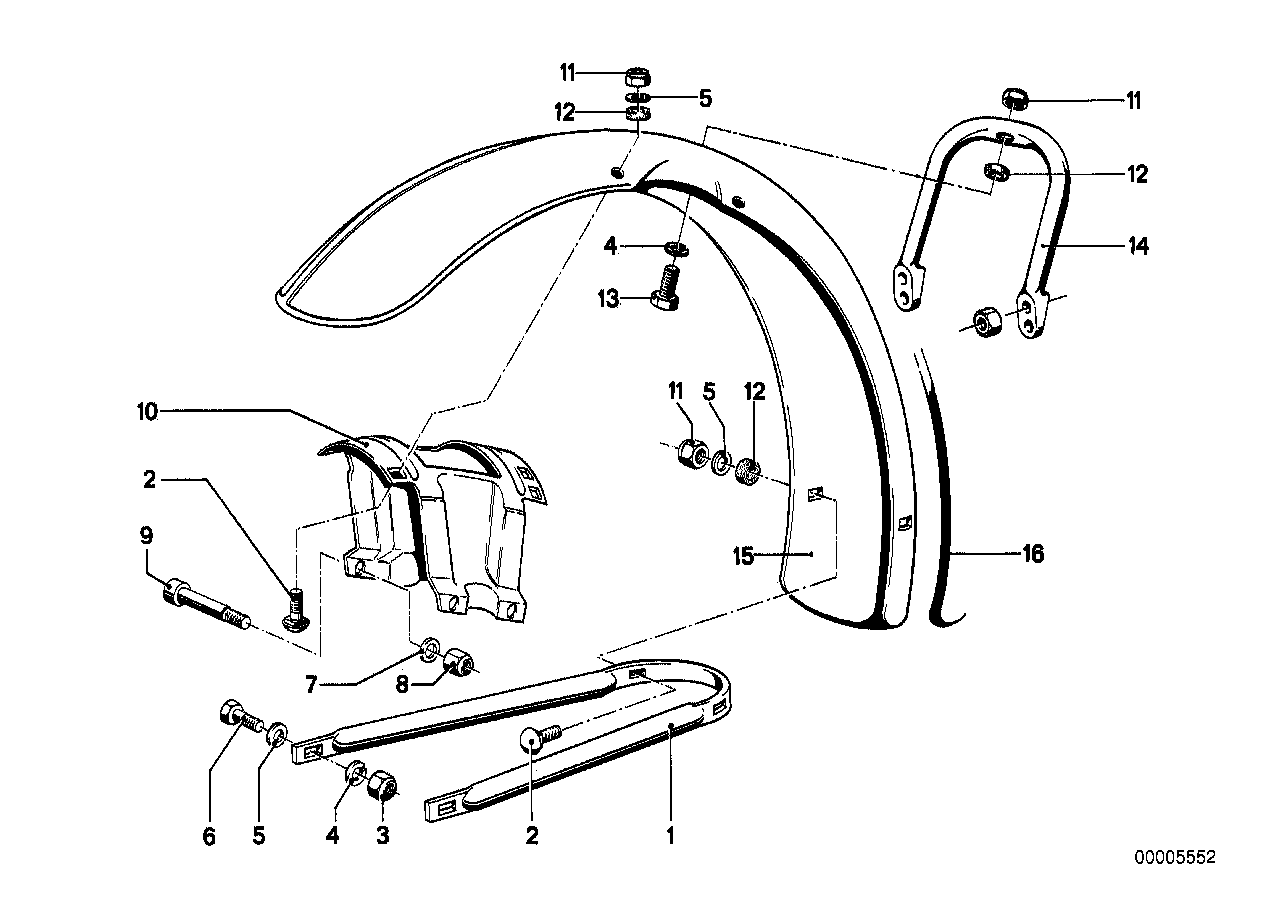 Genuine BMW 46611230377 Bracket Upper (Inc. R75/5, R50/5 & R60/5)