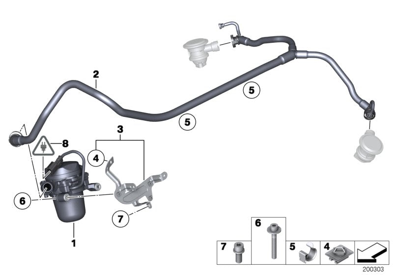 Genuine BMW 11727583871 RR4 RR6 Air Pump (Inc. Ghost, 760LiS & Dawn)