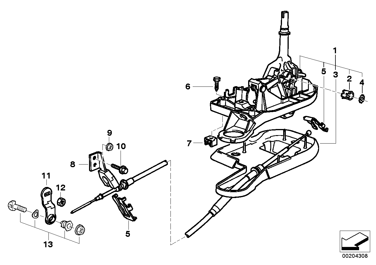 Genuine BMW 25161423014 E39 Cable Noise Absorbing THM (Inc. 528i)