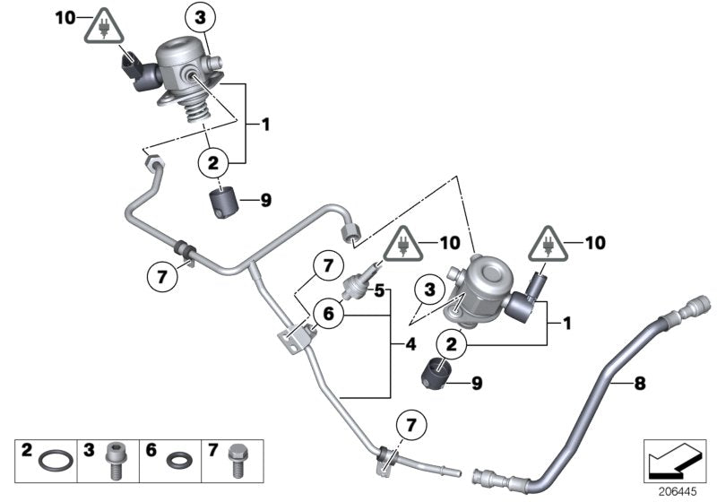 Genuine BMW 13538623426 Fuel Hose (Inc. M760iX & M760LiX)