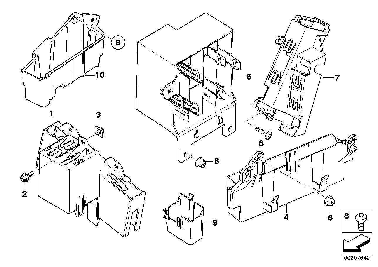 Genuine BMW 61359148513 E71 E72 E70 Control Unit Support (Inc. X5 & X6 30dX)