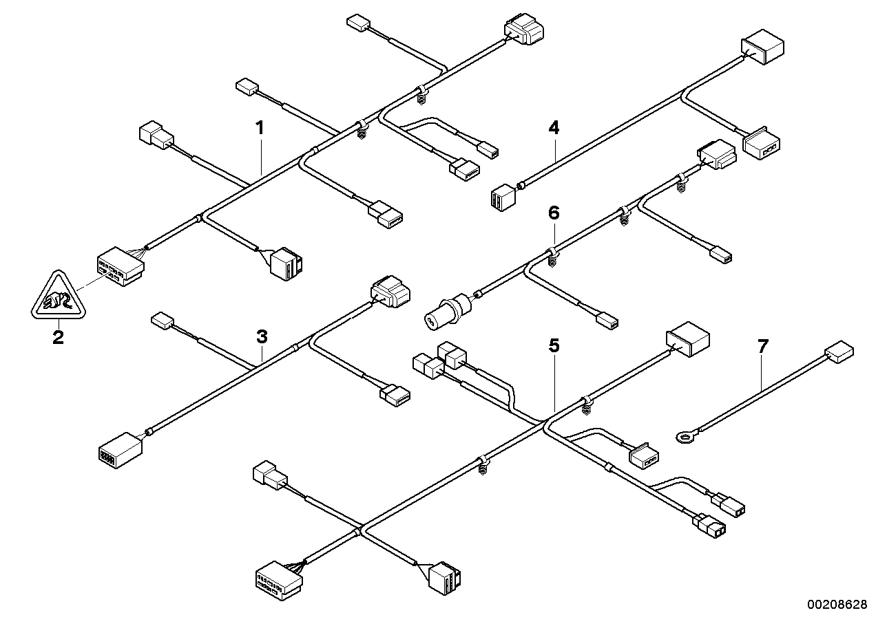 Genuine BMW 61129188604 E93 Wiring Set Seat, Passenger's Side (Inc. 328i, 330i & 325i)