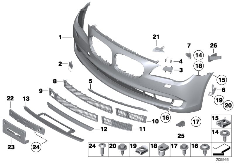 Genuine BMW 51117222332 Reinforcement Right (Inc. Alpina B7, 730Li & 750LiS)