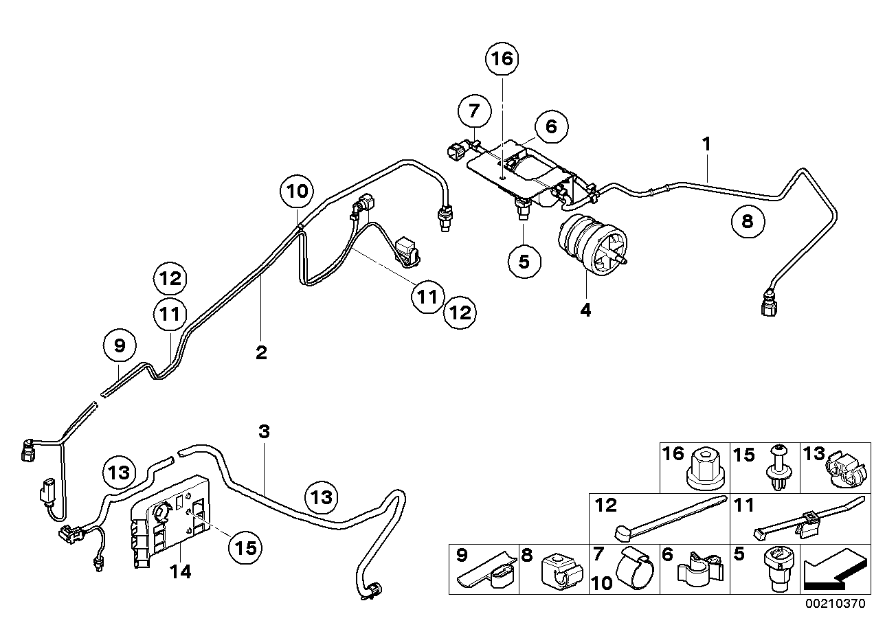 Genuine BMW 16197229911 E71 E70 Hose Clamp (Inc. X5 & X6 30dX)